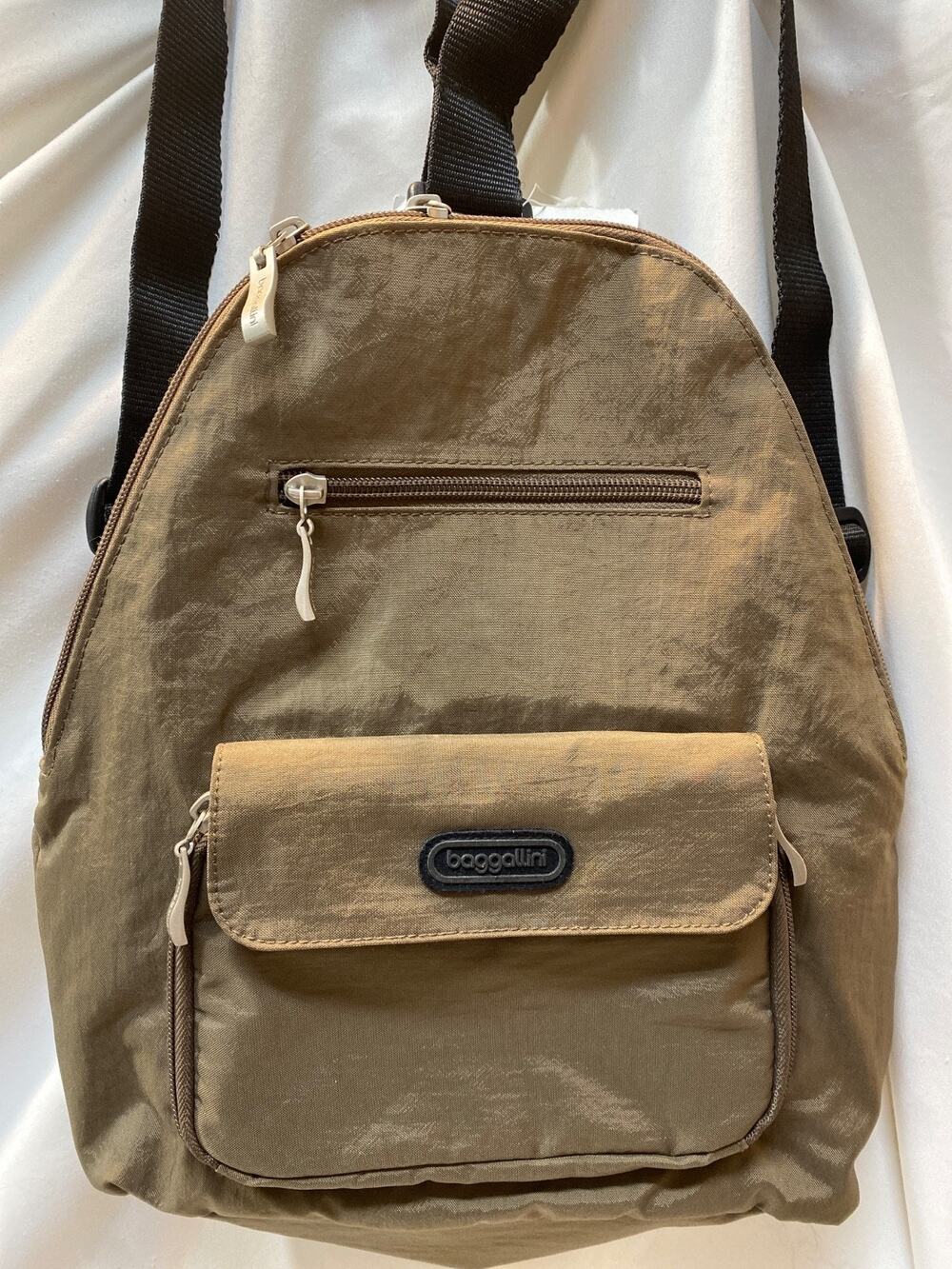Baggallini Backpack Bag Brown Nylon DEVELOPMENT SAMPLE